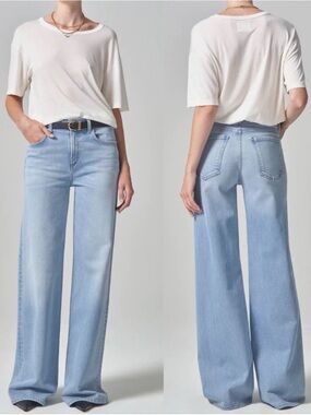 Citizens of Humanity Loli Mid Rise Baggy Jeans - Neroli - Size 27